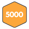 Icon for 5,000 Points Badge