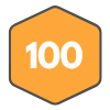 Icon for 100 Points Badge