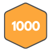 Icon for 1,000 Points Badge