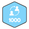 Icon for 1000 Referrals Badge