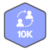Icon for 10K Referrals Badge