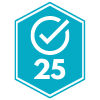 Icon for 25 Tasks Completed