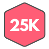 Icon for 25K Points Badge