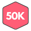 Icon for 50K Points Badge